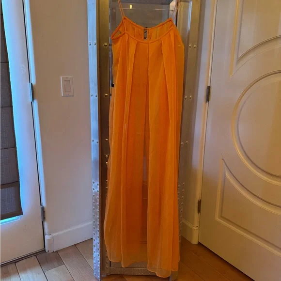 Sunday in Brooklyn Sheer Longline Cami in Orange - O/S - Picture 7 of 13